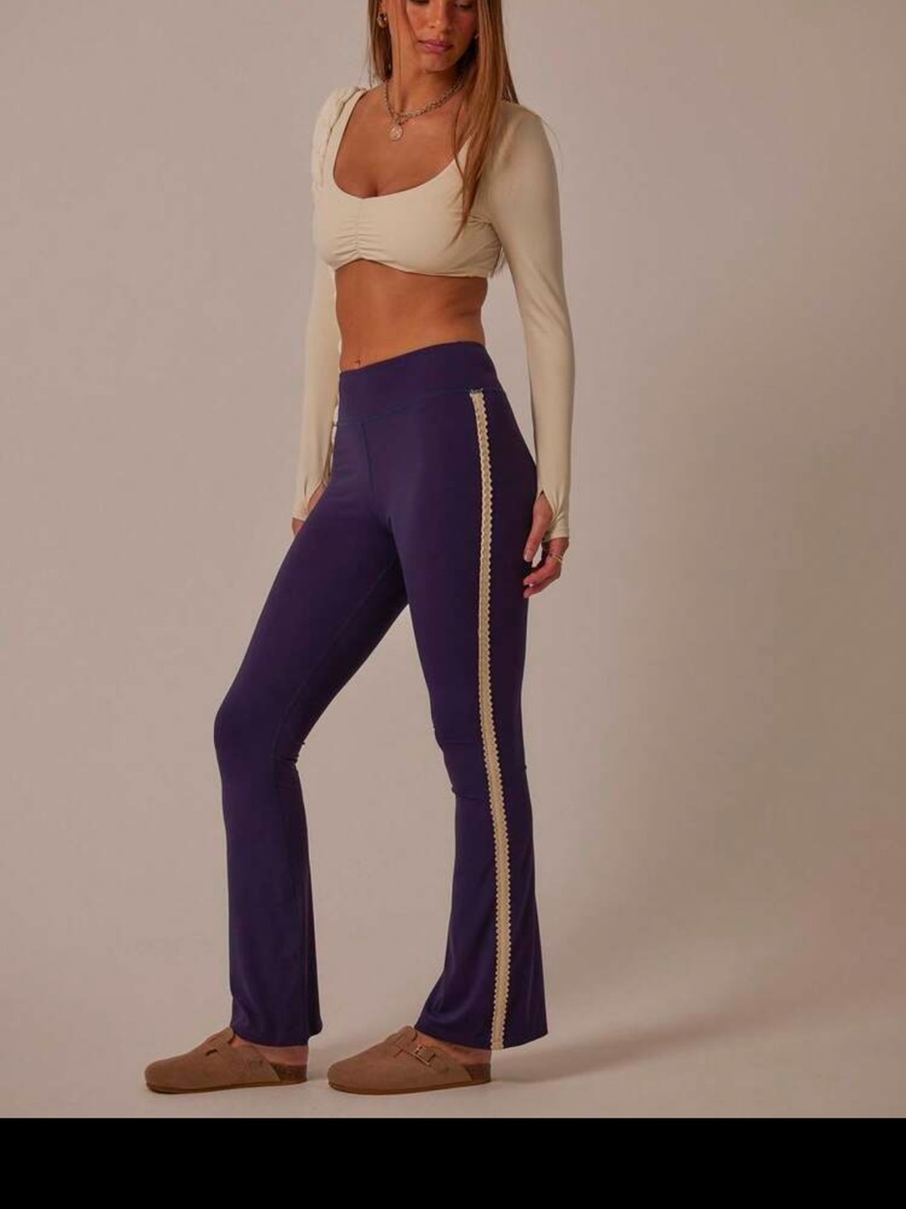 Athletic flared leggings